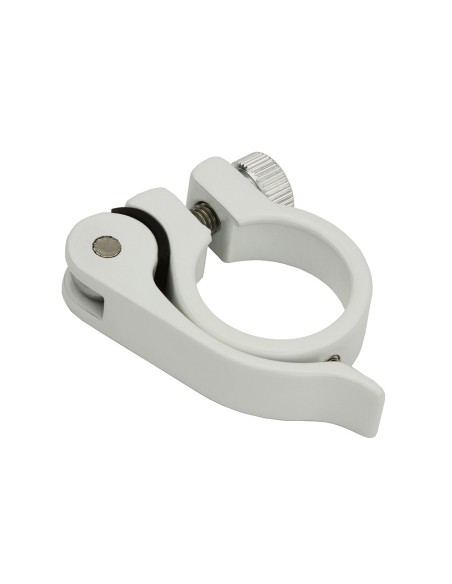 Alloy Seatpost Clamp Outer Diameter 28.6mm W/QR White.